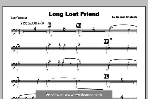 Long Lost Friend: Trombone 2 part by George Shutack