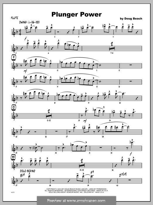 Plunger Power: Flute part by Doug Beach