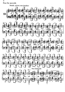 Etudes, L.136: No.12 Pour les accords by Claude Debussy