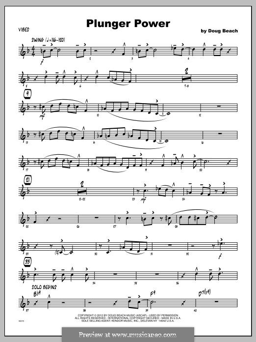 Plunger Power: Vibraphone part by Doug Beach