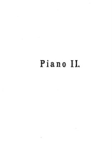Bal costumé, Op.103: No.8 Pélerin et Fantaisie, for Two Pianos Eight Hands – Piano II Part by Anton Rubinstein