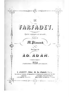 Le farfadet: For soloists and piano by Adolphe Adam