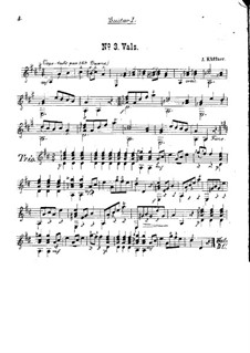 Waltz No.3 for Two Guitars: Waltz No.3 for Two Guitars by Joseph Küffner
