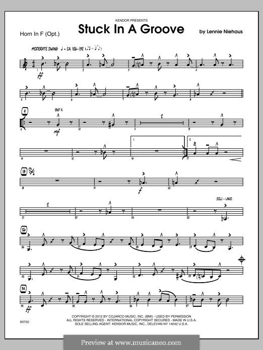 Stuck in a Groove: Horn part by Lennie Niehaus