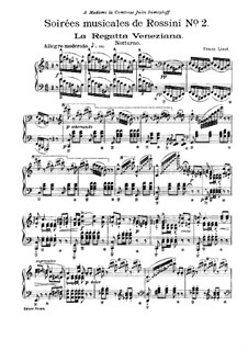 Transcriptions on Themes from 'Soirées musicales' by Rossini, S.424: No.2 Nocturne by Franz Liszt