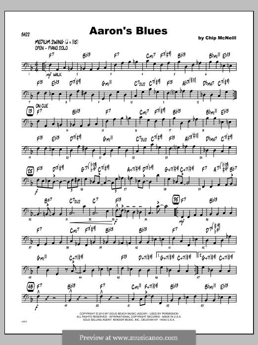 Aaron's Blues: Bass part by Chip McNeill