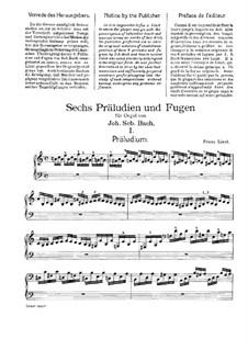 Six Preludes and Fugues, BWV 543-548: No.1. Version for piano, S.462 by Johann Sebastian Bach