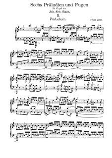 Six Preludes and Fugues, BWV 543-548: No.2. Version for piano, S.462 by Johann Sebastian Bach