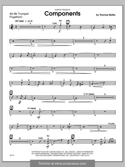 Components: Trumpet 4 part by Thomas Matta