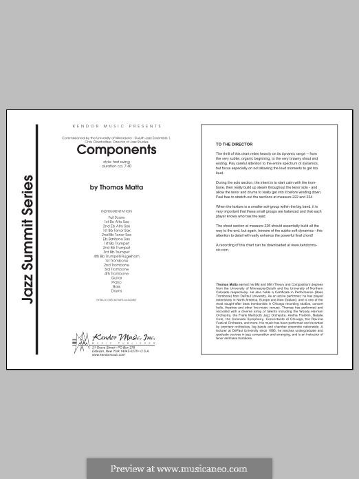 Components: Full Score by Thomas Matta