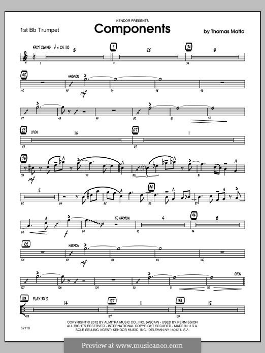 Components: Trumpet 1 part by Thomas Matta