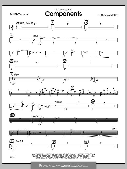 Components: Trumpet 3 part by Thomas Matta