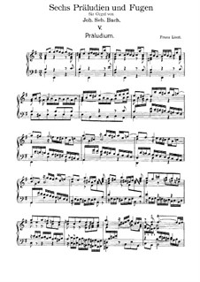 Six Preludes and Fugues, BWV 543-548: No.5. Version for piano, S.462 by Johann Sebastian Bach