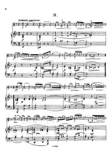 Partita for Violin No.2 in D Minor, BWV 1004: Sarabande. Arrangement for violin and piano by Johann Sebastian Bach