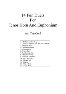 14 Fun Duets: For tenor horn and euphonium by folklore