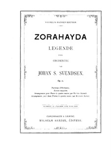 Zorahayda, Op.11: For orchestra by Johan Svendsen