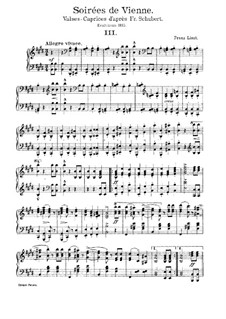 Soirees de Vienne. Transcriptions on Themes by Schubert, S.427: No.3 in E Major by Franz Liszt