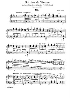 Soirees de Vienne. Transcriptions on Themes by Schubert, S.427: No.9 in A Flat Major by Franz Liszt