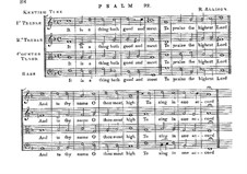 Psalm No.92 'It is a Thing Both Good and Meet': Psalm No.92 'It is a Thing Both Good and Meet' by Richard Allison