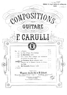 Variations on National Marche 'La Parisienne', Op.332: Variations on National Marche 'La Parisienne' by Ferdinando Carulli