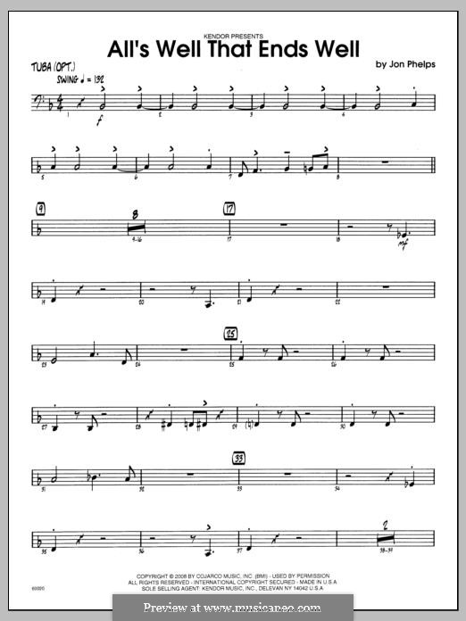 All's Well That Ends Well: Tuba part by Jon Phelps