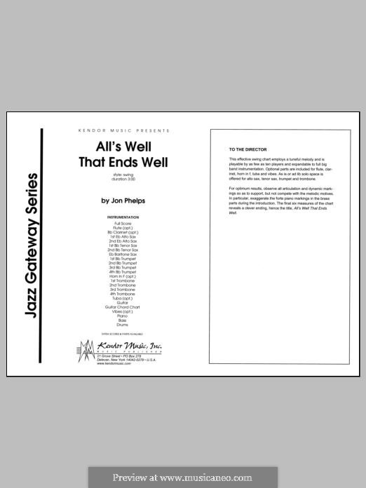 All's Well That Ends Well: Full Score by Jon Phelps