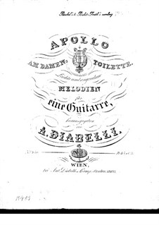Apollo at the ladies' room. Light and pleasant melodies. Book V: Apollo at the ladies' room. Light and pleasant melodies. Book V by Anton Diabelli
