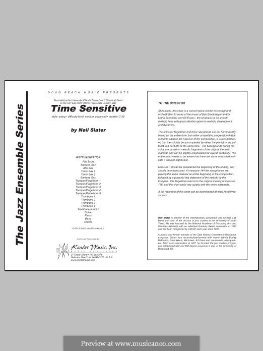 Time Sensitive: Full Score by Neil Slater