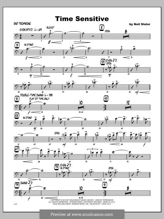 Time Sensitive: Trombone 2 part by Neil Slater