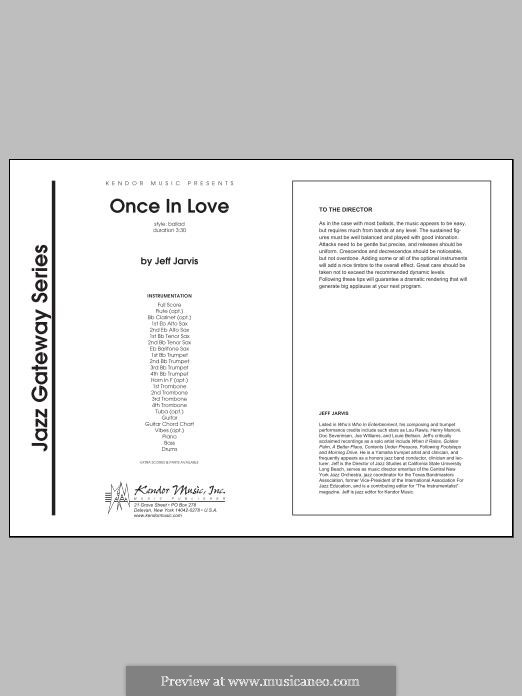 Once in Love: Full Score by Jeff Jarvis