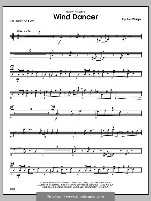 Wind Dancer: Baritone Sax part by Jon Phelps