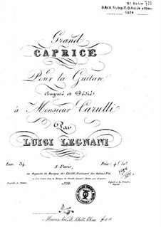 Grand Caprice, Op.34: Grand Caprice by Luigi Legnani