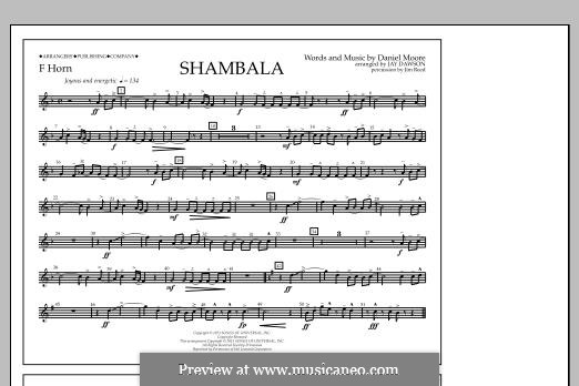 Shambala: F Horn part by Daniel Moore