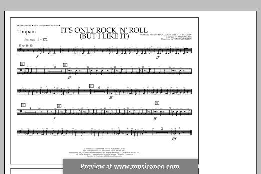 It's Only Rock 'n' Roll (But I Like It): Timpani part by Keith Richards, Mick Jagger