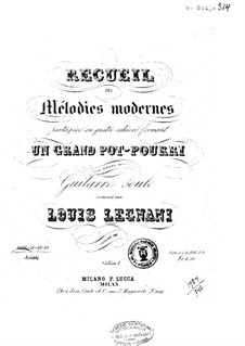 Collection of Modern Melodies, Op.222: Book I by Luigi Legnani