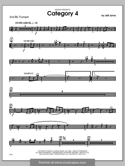 Category 4: 2nd Bb Trumpet part by Jeff Jarvis