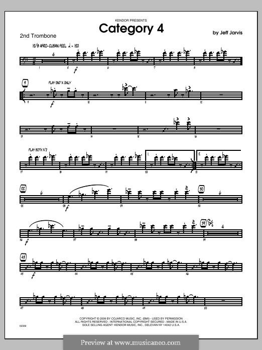Category 4: Trombone 2 part by Jeff Jarvis