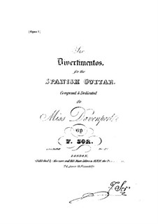 Six Divertissements, Op.1: Complete set by Fernando Sor