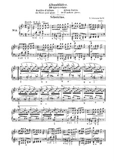 Album Leaves, Op.124: No.3 Scherzino by Robert Schumann