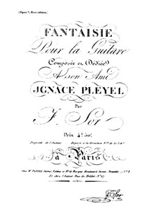 Fantasia in C Major, Op.7: For guitar by Fernando Sor