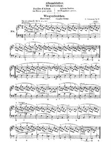 Album Leaves, Op.124: No.6 Wiegenliedchen (Berceuse) by Robert Schumann