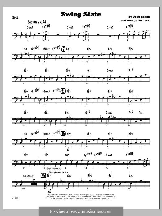 Swing State: Bass part by Doug Beach, George Shutack