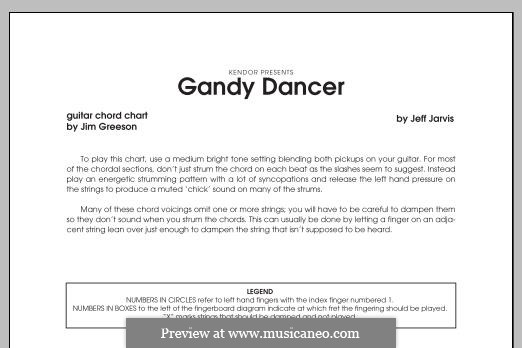 Gandy Dancer: Guitar/ Rhythm part by Jeff Jarvis