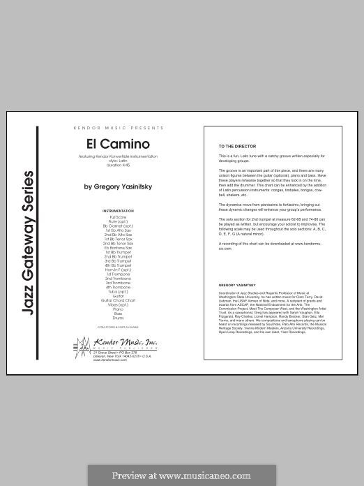 El Camino: Full Score by Gregory Yasinitsky