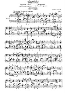 Album Leaves, Op.124: No.9 Impromptu by Robert Schumann