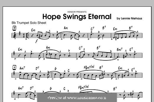 Hope Swings Eternal: Solo Sheet - Trumpet part by Lennie Niehaus