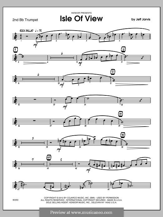 Isle of View: 2nd Bb Trumpet part by Jeff Jarvis