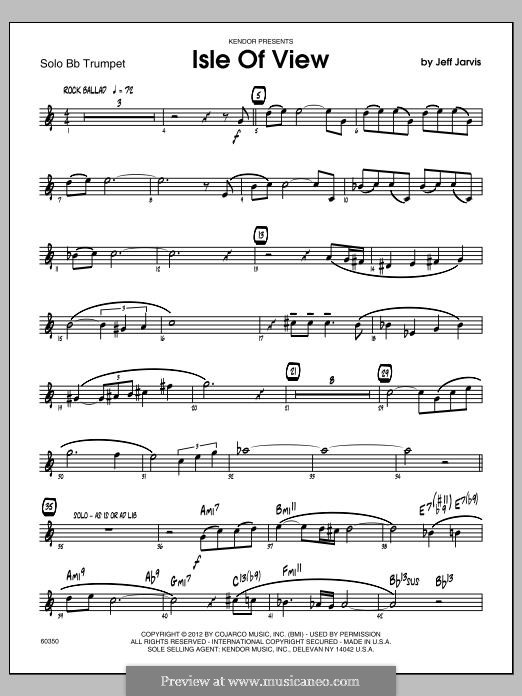 Isle of View: 5th Bb Trumpet part by Jeff Jarvis