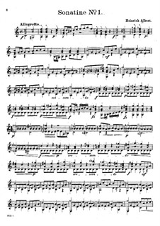 Sonatina No.1 in C Major: Sonatina No.1 in C Major by Heinrich Albert