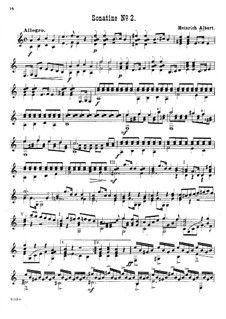 Sonatina No.2 in A Minor: Sonatina No.2 in A Minor by Heinrich Albert